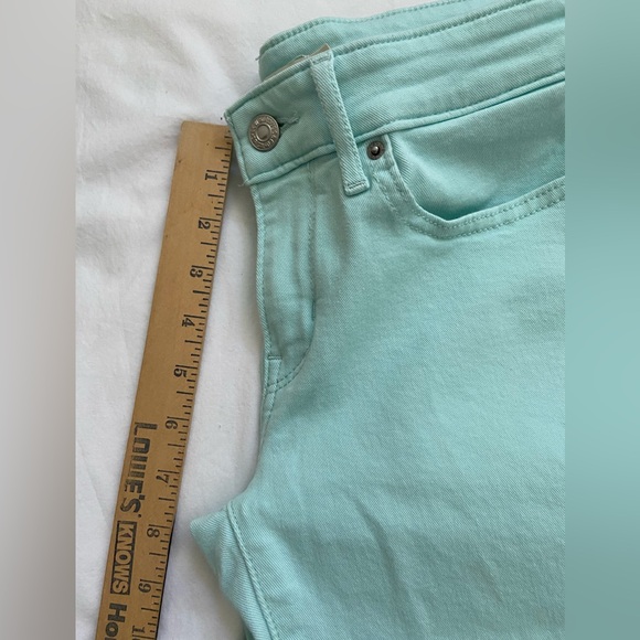 levis 711 skinny 27 turquoise blue jeans womens levi strauss - Picture 12 of 16